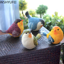 Creativity Outdoor Decoration Cute Resin Little Bird Home Garden Patio Balcony Desk Ornaments Christmas Gift Birthday Present 2024 - buy cheap