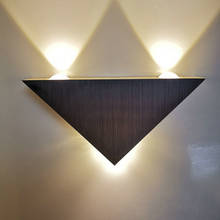 Modern Triangle LED Wall Lamp AC85-265V 3W 9W Aluminum Body Triangular Wall Light for Bedroom Bathroom Home Decor Light Fixture 2024 - buy cheap