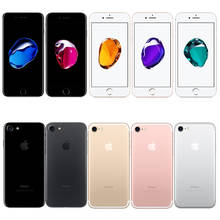 Разблокированный Apple iPhone 7 4G Celulares сотовый телефон 32/128 ГБ/256 IOS Quad-Core, сканер отпечатка пальцев, мобильный Celular Smartphone1960mA Iphone7 2024 - купить недорого