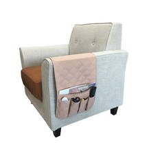 Organizador de reposabrazos para sofá, bolsa de almacenamiento antideslizante, impermeable, con Control remoto y bolsillo, color gris 2024 - compra barato