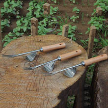 Jardim ferramentas de capina mão ferramenta weeder com alça ergonômica jardim gramado farmland transplante jardinagem bonsai ferramentas garfo 2024 - compre barato