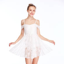 Vestido de bailarina de renda feminino, roupa de balé branca para dança, adulto, profissional, roupa de ginástica jl1403 2024 - compre barato