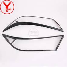 YCSUNZ ABS carbon car headlight cover exterior parts auto For toyota rav4 2019 accessories Lamp Hoods For toyota rav4 2019 2024 - buy cheap