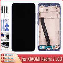 6,26 "оригинальный для Xiaomi Redmi 7 ЖК-экран с рамкой + сенсорный экран дигитайзер для Xiaomi Redmi 7 рамка дисплея 2024 - купить недорого