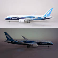 47CM Airplane Model Toys Boeing 787 B787 Dreamliner Airlines Model With Light and Wheels 1/130 Scale Diecast Plastic Resin Plane 2024 - buy cheap