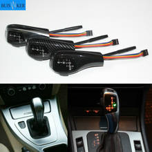 Perilla de palanca de cambio de marchas LED negra y plateada de fibra de carbono para BMW x5 x 5 E53 E 53 1999-2006, accesorios automáticos 2024 - compra barato