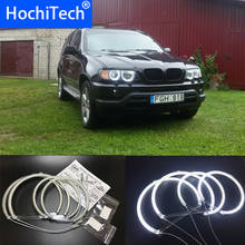 HochiTech for Bmw E53 X5 1999-2004 Ultra bright SMD white LED angel eyes 2600LM 12V halo ring kit daytime running light DRL 2024 - buy cheap