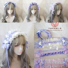 CAT And LOVE Letter Purple Blue Hair Band Lolita Hair Accessories Lolita KC Accessories BNT Flower Pill Small Things 2024 - buy cheap
