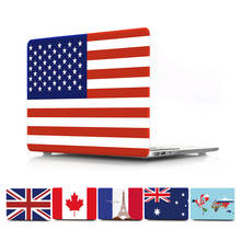 Жесткий диск для ноутбука чехол для ноутбука Macbook Air 11 13 Pro 15 дюймов, с рисунком американского флага, матовый Защитный чехол для Apple Mac модель A1707 A1708 2024 - купить недорого