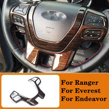ABS Steering Wheel Frame Decorator Cover trim  for Ford Ranger Everest Endeavour 2015 2016 2017 2018 2019 2020 Car Accessories 2024 - buy cheap
