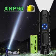 XHP90 most powerful led flashlight usb Zoom Tactical flash light led torch xhp50 18650 flashlight Rechargeable 26650 hand light 2024 - buy cheap