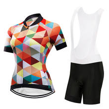 Conjunto de maillot de ciclismo para mujer, ropa de triatlón, uniforme de equipo profesional, pantalones cortos, maillot, 2021 2024 - compra barato