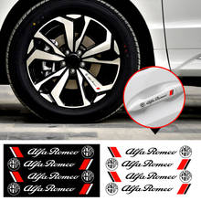 4 pçs estilo do carro criativo maçaneta da porta do carro decalques design adesivos vinyls para alfa romeo brera 147 156 166 159 gt aranha giulietta 2024 - compre barato