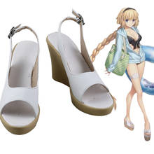 FGO Fate Grand Order Jeanne d'Arc Alter Santa Lily Cosplay Shoes Boots Halloween Carnival Party Cosplay Costume Accessories 2024 - buy cheap