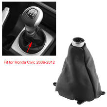 Auto Car Manual PU Leather Gear Gaiter Shift Shifter Boot Replacement for Honda Civic 2005 2006 2007 2008-2011 2024 - buy cheap