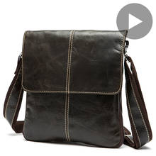 Bolsa de ombro dos homens couro genuíno para crossbody bolsa corpo cruz mensageiro masculino saco tas bolsas trabalho negócios preto bolsa 2020 2024 - compre barato