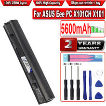Hsabat bateria de laptop 5600mah para asus, bateria para pc x101, x101c, x101, x101, substituição: partes motorizadas 2024 - compre barato