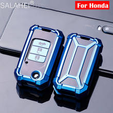 New TPU Car Key Case Cover Shell For Honda Vezel city Civic BR-V HR-VCRV Pilot Accord Jazz Jade Crider Odyssey Car Accessories 2024 - buy cheap