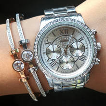 Relogio Feminino, новинка 2020, серебряные женские часы, женские топ брендовые Роскошные Кварцевые часы, женские наручные часы из нержавеющей стали 2024 - купить недорого