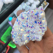 Высокое качество Уругвай камня аметистовый геодезический с украшением в виде кристаллов кварца кластера домашний декор дисплей amethyste 2024 - купить недорого