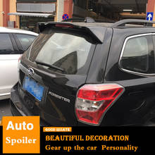 For 2013-2017 Subaru Forester Spoiler Sport ABS Material Car Rear Wing Primer Black Color Trunk Rear Spoiler 2014/2015/2016 2024 - buy cheap