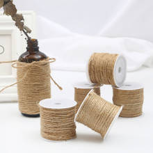 1 Roll 5M/8M/10M/15M DIY Natural Hemp Linen Cord Twisted Burlap Jute Twine Rope String Craft Decor 2024 - buy cheap