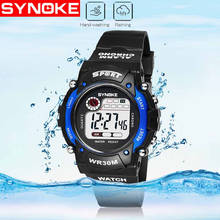 SYNOKE Children Boy Watch Luminous Waterproof Multifunctional Children Student Kids Alarm Date Electronic Watch Gift A77 2024 - buy cheap