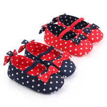New Lovely Dots Baby Shoes Newborn Cotton Crib Shoes Antislip Toddlers Girls Princess Shoes First Walkers 2024 - buy cheap