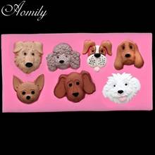 Aomily 3D Variety of Dogs Shape Silicone Mold DIY Handmade Cookies Chocolate Mould Kitchen Cake Pastry Baking Decorating Tools 2024 - buy cheap