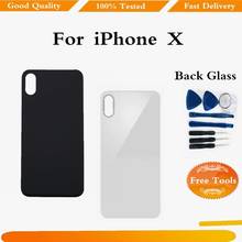 High Quality Big Hole For iPhone X Back Glass Battery Cover Rear Door Housing parts Replacement 2024 - buy cheap