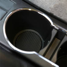 2pcs Silicone Black Car Auto Water Cup Slot Non-Slip Carbon Fiber Mat Accessories car protective pad car interior accessories 2024 - buy cheap