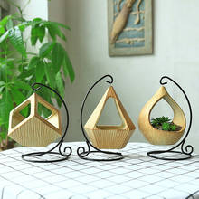 1pcs Flower Hanging Basket Triangle Vase Creative Supplies for Indoor Decoration Geometric Garden Home Office Hanging Planters 2024 - buy cheap