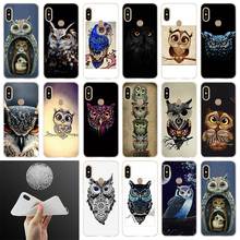 Animal Da Coruja de Noite Adorável Soft Case Capa Para Xiaomi Redmi Nota 8 7 6 5 Pro s2 5a 4a 6a 8a 7 6pro 5plus y3 Coque Estojo Funda 2024 - compre barato