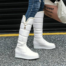 Women Winter Warm Snow Boots Platform Flat with Ladies Knee High Boots Warm Plush Women Shoes Slip on Female Shoes Big Size 43 2024 - buy cheap