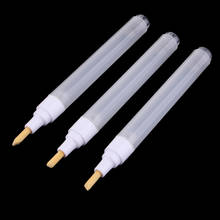 Caneta marcadora de plástico transparente para peças, caneta de ponta plana de 4.5mm com óleo acrílico, recarga de fonte, tubo vazio, 3 unidades 2024 - compre barato