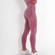 Nutrij-calças legging femininas sem costura, 14 cores, cintura alta, push up, roupa esportiva, treino, corrida, sexy 2024 - compre barato