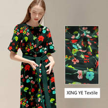 Pure Silk Crepe De Chine Printed Fabric Garment Dress Tops Shirts for Sewing Cloth Material Per Meter Alibaba Express 2024 - buy cheap