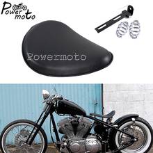 Motorcycle Black Solo Spring Seat Cushion Vintage Solo Seat Saddle Pad Cushion for Harley Chopper Bobber Sportster Cafe Racer 2024 - buy cheap