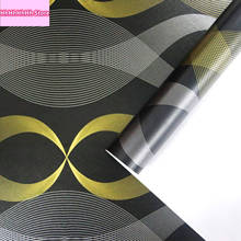 Vinyl Black Self -Adhesive Wallpapers Geometric Peel And Stick Wallpaper Modern Stripe Silver/Gold Stickers  Bedroom Home Decor 2024 - buy cheap