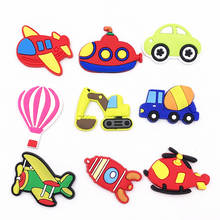 New Various Toy Icon Cars Shaped Colorful Silicone PVC Flatback Embellishment Backpack Accessories Fridge Magnet Diy Shoes Charm 2024 - buy cheap