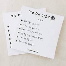 Ins 50 Sheets Cute Smiley Face To Do List Simple Style Memo Pad Student Daily Planner Stickers Diy Note Paper School Stationery 2024 - buy cheap