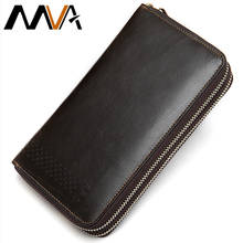 luxury fashion mens wallet leather genuine slim long coin pocket men's clutch male bag wallet male men's leather purse men  9029 2024 - buy cheap