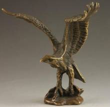 YM-estatua de águila China Vintage de latón, estatua de águila de éxito de riqueza, 309 2024 - compra barato
