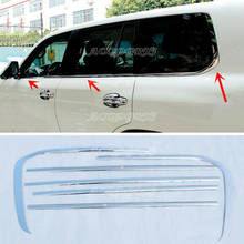 Chrome Steel Widen Bottom Window Sill Moulding Trim For Land Cruiser LC200 2008-2021 2024 - buy cheap