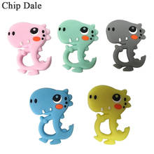 Chip Dale-mordedor de silicona con forma de dinosaurio para bebé, juguete de dentición de Animal sin BPA, masticables, regalo de lactancia, 5 colores, 1 unidad 2024 - compra barato