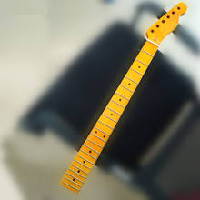 disado 22 Frets Maple Neck Maple Fingerboard Yellow Glossy Electric Guitar Neck Guitar parts accessories 2024 - buy cheap