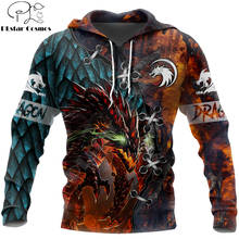 Tattoo and Dungeon Dragon 3D Printed Unisex Deluxe Hoodie Men Sweatshirt Streetwear Zip Pullover Casual Jacket Tracksuit KJ0276 2024 - buy cheap