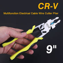 Multifunction multitool Electrician Cable Wire Cutter Plier 9" Long Nose plier Cutting Nippers Stripping Crimpping Hand tools 2024 - buy cheap