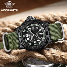 ADDIES Top Brand Man Watches Sport Waterproof Clock Man NATO Nylon Strap Military Luminous Men's Quartz Watch Relogio Masculino 2024 - buy cheap