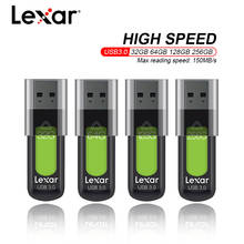 Lexar-S57 unidad Flash USB 3,0, 128GB, 256GB, velocidad máxima de 150 MB/S, 32GB, 64GB, Mini disco U, memoria para sistemas PC y Mac 2024 - compra barato